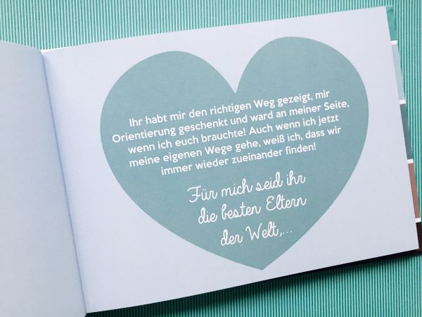 Eltern des Bräutigams Erinnerungsalbum, Geschenk zur Hochzeit