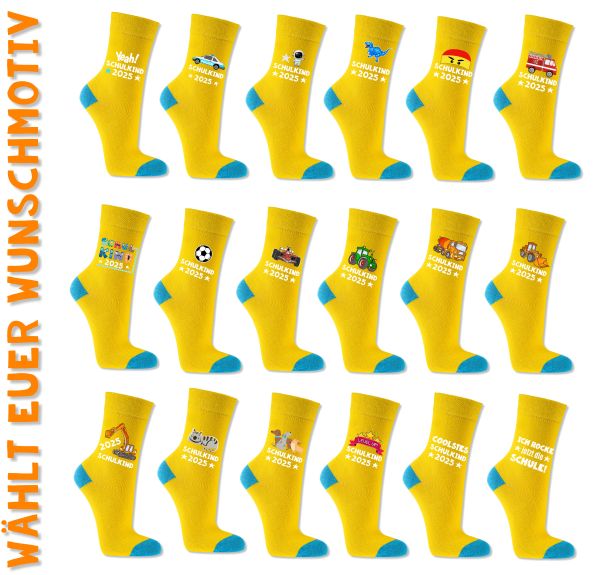 EINSCHULUNG Schulkind Socken GESCHENK für die Schultüte Cool