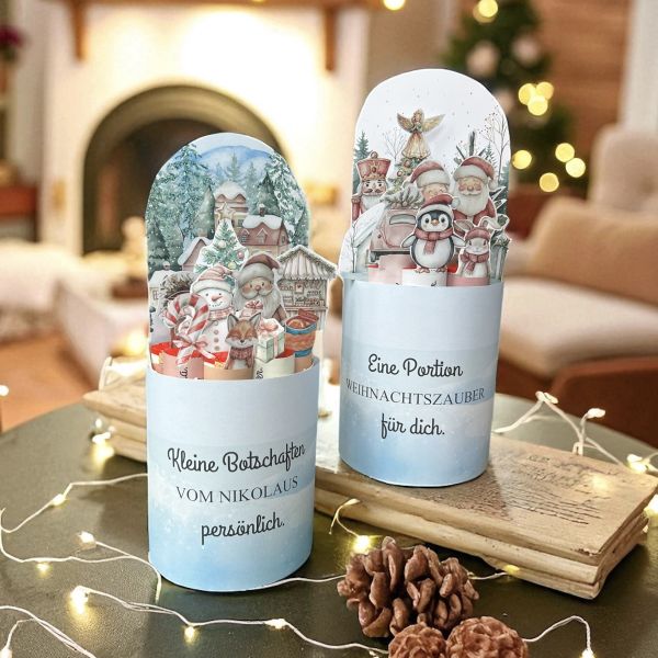 DIY duplo Verpackung Weihnachten | 24 liebevolle Botschaften | Nikolaus Geschenk zum Ausdrucken