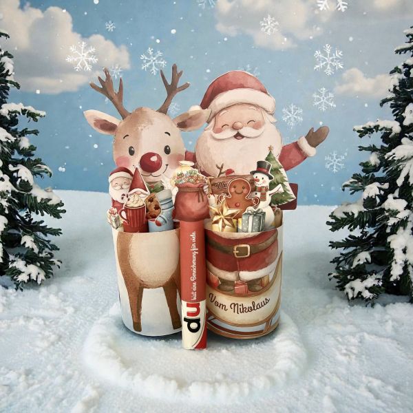 Weihnachten Duplo Geschenk Wichteln DIY Verpackung Sofort Download Druckvorlage