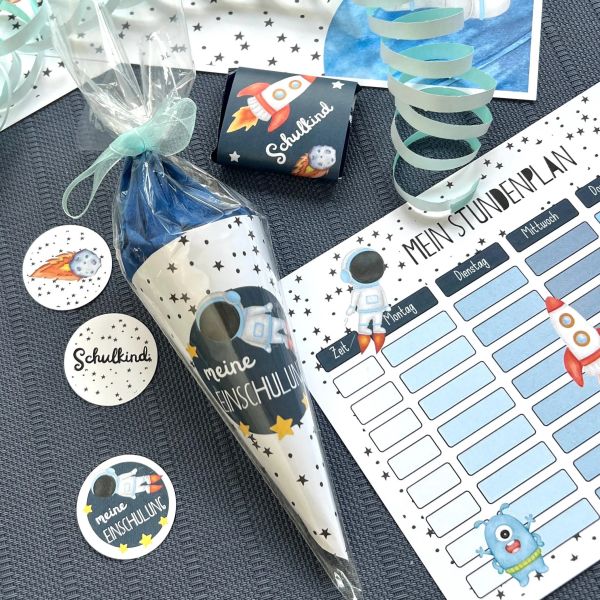 Astronaut Einschulungs Deko DIY Tischdeko, Gastgeschenke, Buffet download express
