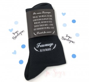 Hochzeit Geschenk Socken "Gegen kalte Füße" für den Trauzeugen / Bruder Hochzeit Geschenk Socken "Gegen kalte Füße" für den Trauzeugen / Bruder