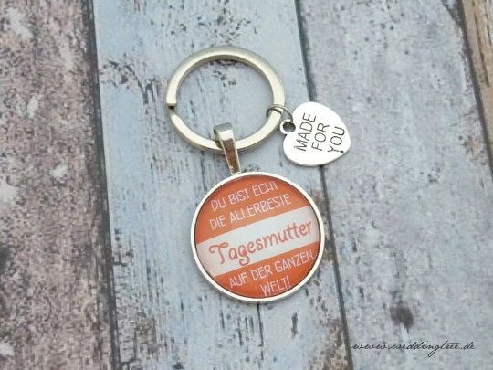Tagesmutter Anhänger, Schlüsselanhänger, Beste Tagesmutter von allen, Danke sagen, Abschied, Tageski