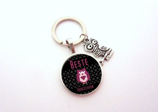 Geschenk Trauzeugin, Schlüsselanhänger, Geschenk Freundin der Braut, Eule, süß, Geschenk zur Hochzei