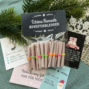 DIY Adventskalender Lose mit 24 Selbstliebe Momente für Lieblingsmenschen zum downloaden und selber DIY Adventskalender Lose mit 24 Selbstliebe Momente für Lieblingsmenschen zum downloaden und selber