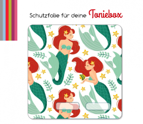 Schutzfolie passend für Toniebox, Meerjungfrauen