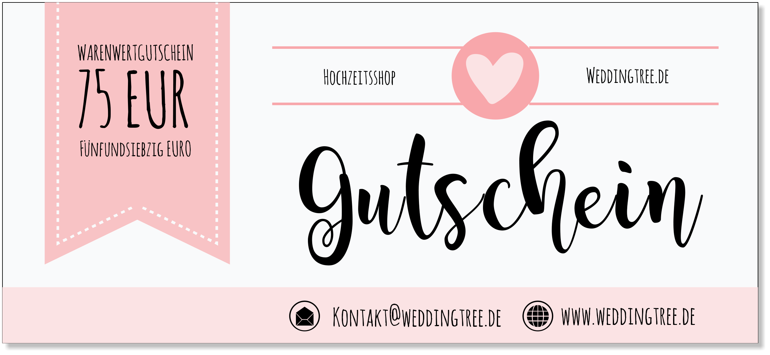 Warengutschein 20 EUR Weddingtree