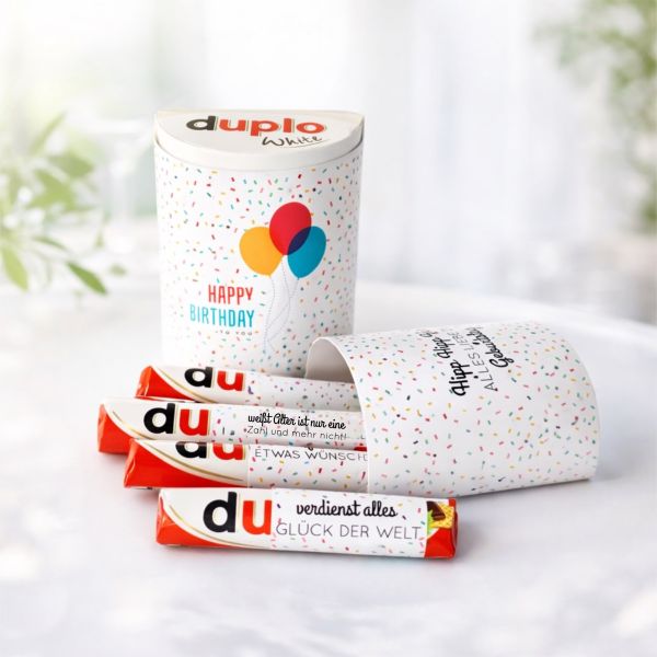 Geburtstagsgeschenk | Duplo Banderolen Geburtstag - Digitaler Download