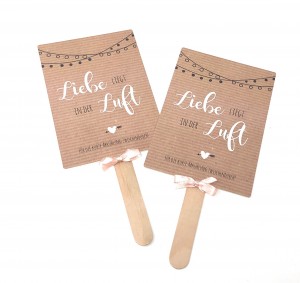 Fächer Hochzeit | Kraftpapieroptik Fächer Hochzeit | Kraftpapieroptik