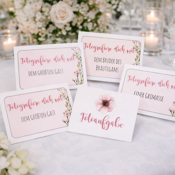 Hochzeitsspiel 60 Fotoaufträge | Fotospiel PDF zum download