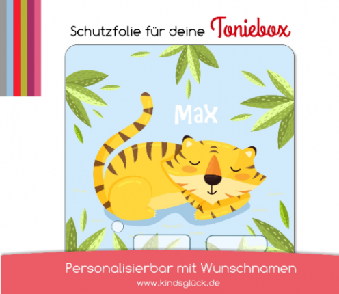 Schutzfolie passend für Toniebox,Tiger blau