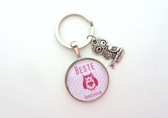 Geschenk Trauzeugin, Schlüsselanhänger, Geschenk Freundin der Braut, Eule, süß, Geschenk zur Hochzei