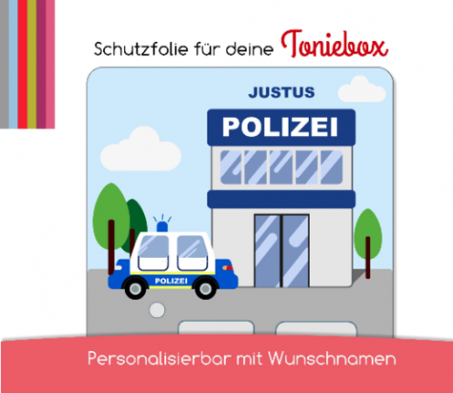 Schutzfolie passend für Toniebox, Polizei