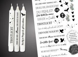 Kerzen Sprüche - Trauerlicht Kerze Trauer Gedenklicht Erinnerungslicht Trostkerze Kerzen Sprüche - Trauerlicht Kerze Trauer Gedenklicht Erinnerungslicht Trostkerze