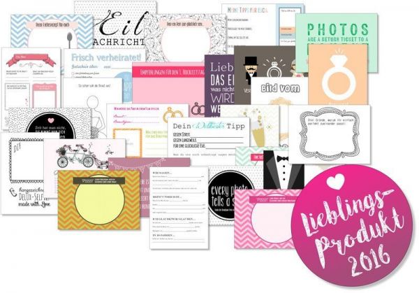 52 Karten Hochzeitsspiel | Postkartenspiel | 27 unterschiedliche Designs