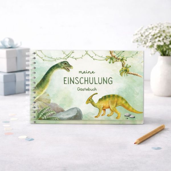 Gästebuch Einschulung | Dinos