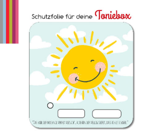 Schutzfolie passend für Toniebox, Sonne