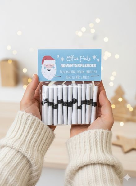 Office Facts Adventskalender | Lustiges Geschenk für Kollegen & Kolleginnen | Unnützes Wissen Fun Fa