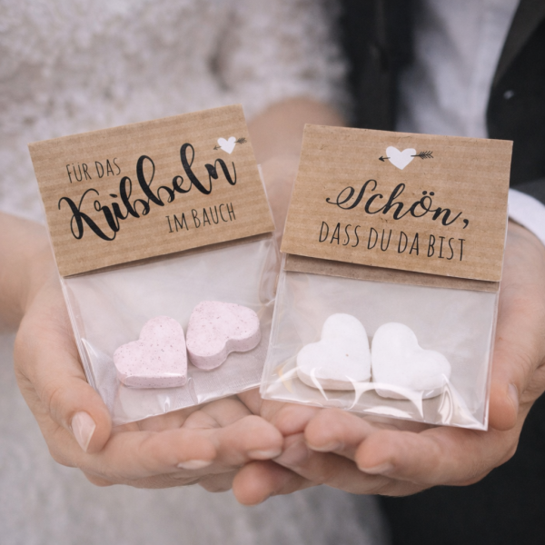 Gastgeschenk zur Hochzeit, Kribbeln im Bauch