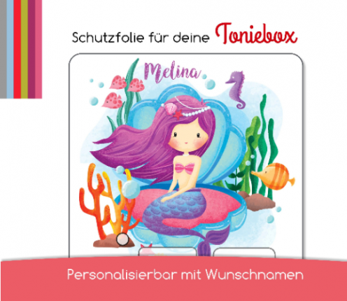 Schutzfolie passend für Toniebox, kleine Meerjungfrau