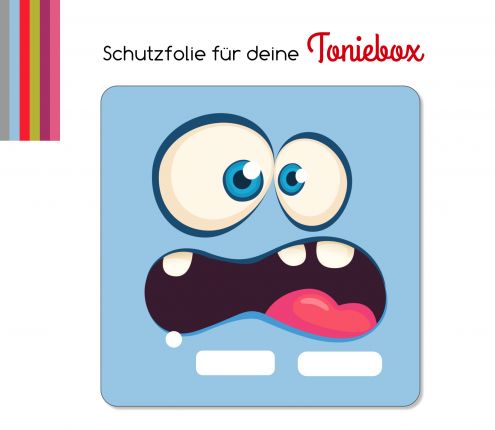 Schutzfolie passend für Toniebox, Funny Face blau