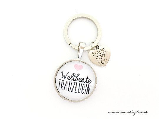 Geschenk Trauzeugin, Schlüsselanhänger, Geschenk Freundin der Braut, Schlüsselanhänger Geschenk zur