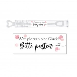Aufkleber für die Hochzeit | SEIFENBLASEN | Bitte pusten Aufkleber für die Hochzeit | SEIFENBLASEN | Bitte pusten