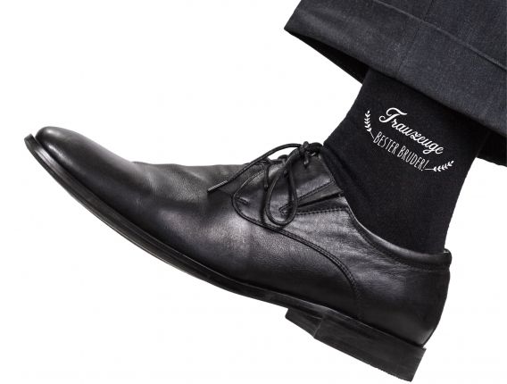 Hochzeit Geschenk Socken "Gegen kalte Füße" für den Trauzeugen / Bruder