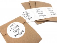 Vorschau: Gastgeschenk Hochzeit Blumensamen, Lasst unsere Liebe wachsen Vorschau: Gastgeschenk Hochzeit Blumensamen, Lasst unsere Liebe wachsen