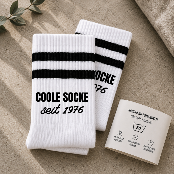 Geburtstagsgeschenk | Coole Socke seit Wunschjahr
