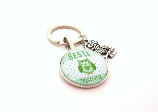 Geschenk Trauzeugin, Schlüsselanhänger, Geschenk Freundin der Braut, Eule, süß, Geschenk zur Hochzei