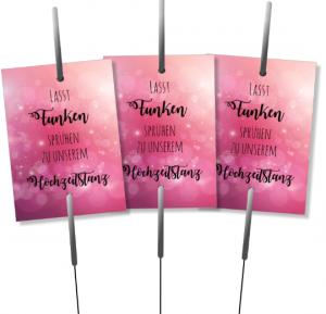 50 Karten für Wunderkerzen Hochzeitstanz 50 Karten für Wunderkerzen Hochzeitstanz