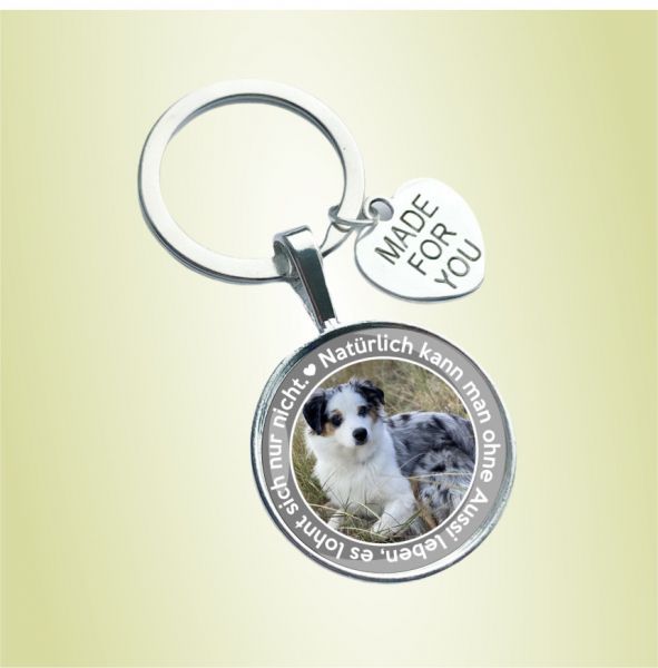 Schlüsselanhänger Hund - mit Foto