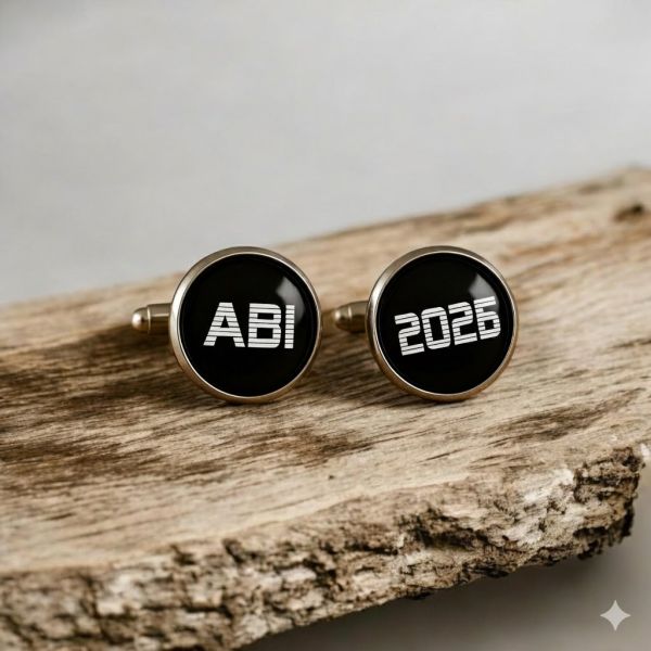 ABI 2026 Manschettenknöpfe – edles Geschenk zum Abitur