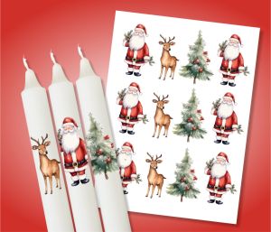 KERZENTATTOOS verschiedene Motive -Weihnachtsmann KERZENTATTOOS verschiedene Motive -Weihnachtsmann