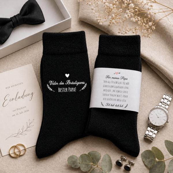 Vater des Bräutigams - Hochzeit Geschenk Socken