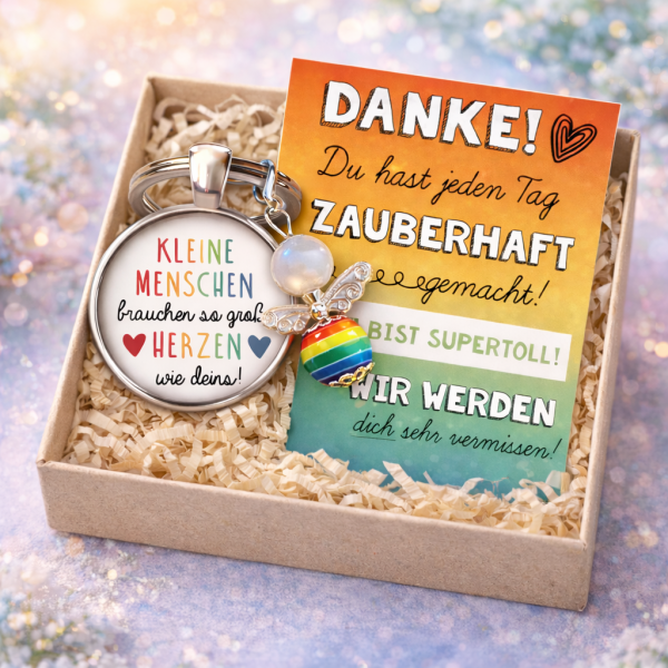 Abschiedsgeschenk Erzieherin | Schlüsselanhänger Danke
