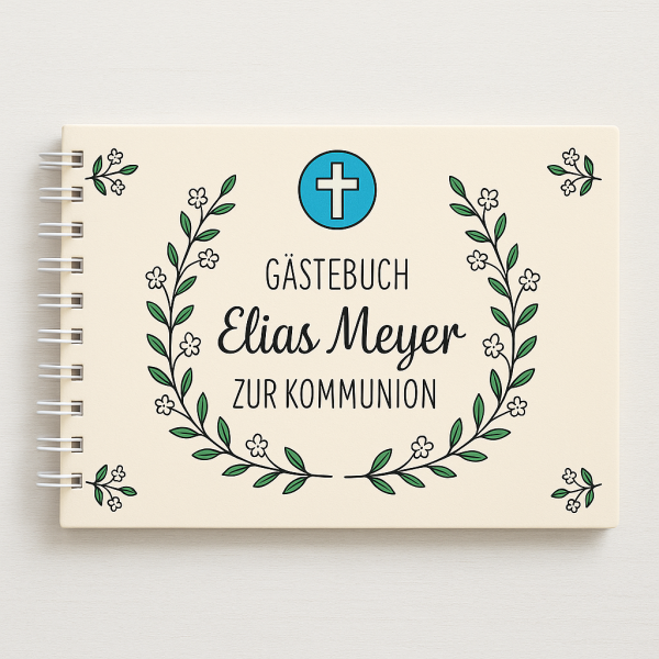 Gästebuch zur Kommunion, Konfirmation, Taufe oder Firmung