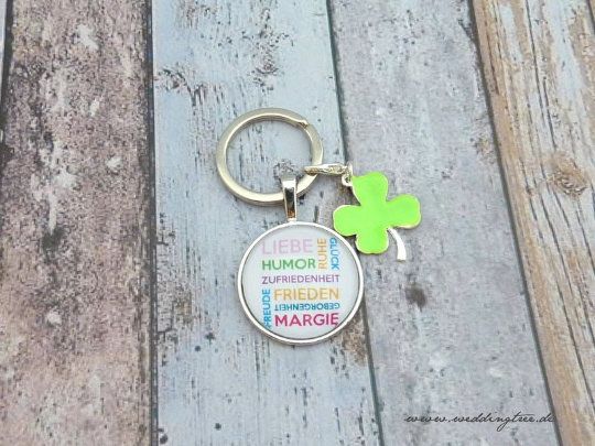 Glück Liebe Harmonie Anhänger, Schlüsselanhänger, Freundschaft, Hochzeit, Humor, Zufriedenheit, Freu