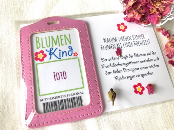 Blumenkind ID Ausweis - Geschenk für Blumenkinder