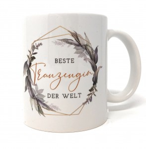 Geschenk Trauzeugin Tasse - Beste Trauzeugin der Welt Gold Geschenk Trauzeugin Tasse - Beste Trauzeugin der Welt Gold